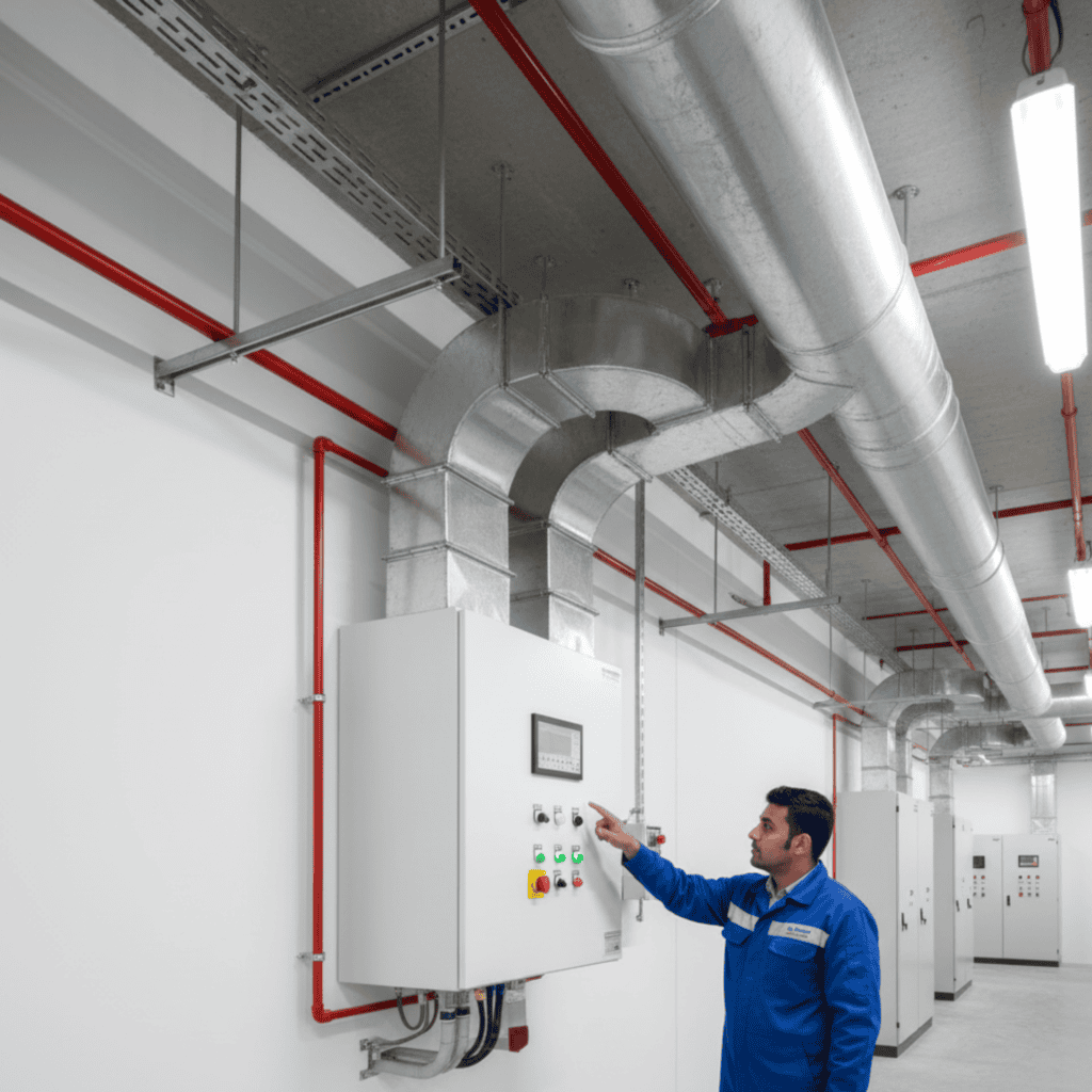Staircase Pressurization Fan Supply and Installation in Dubai, UAE - BTS